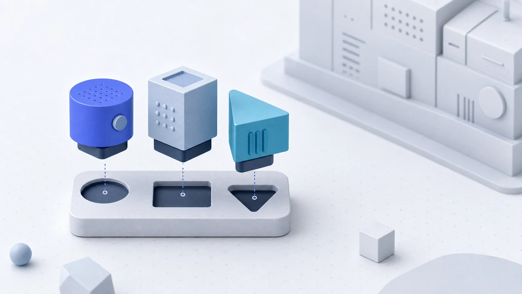 A compact modular software toolkit contrasted with an oversized enterprise system