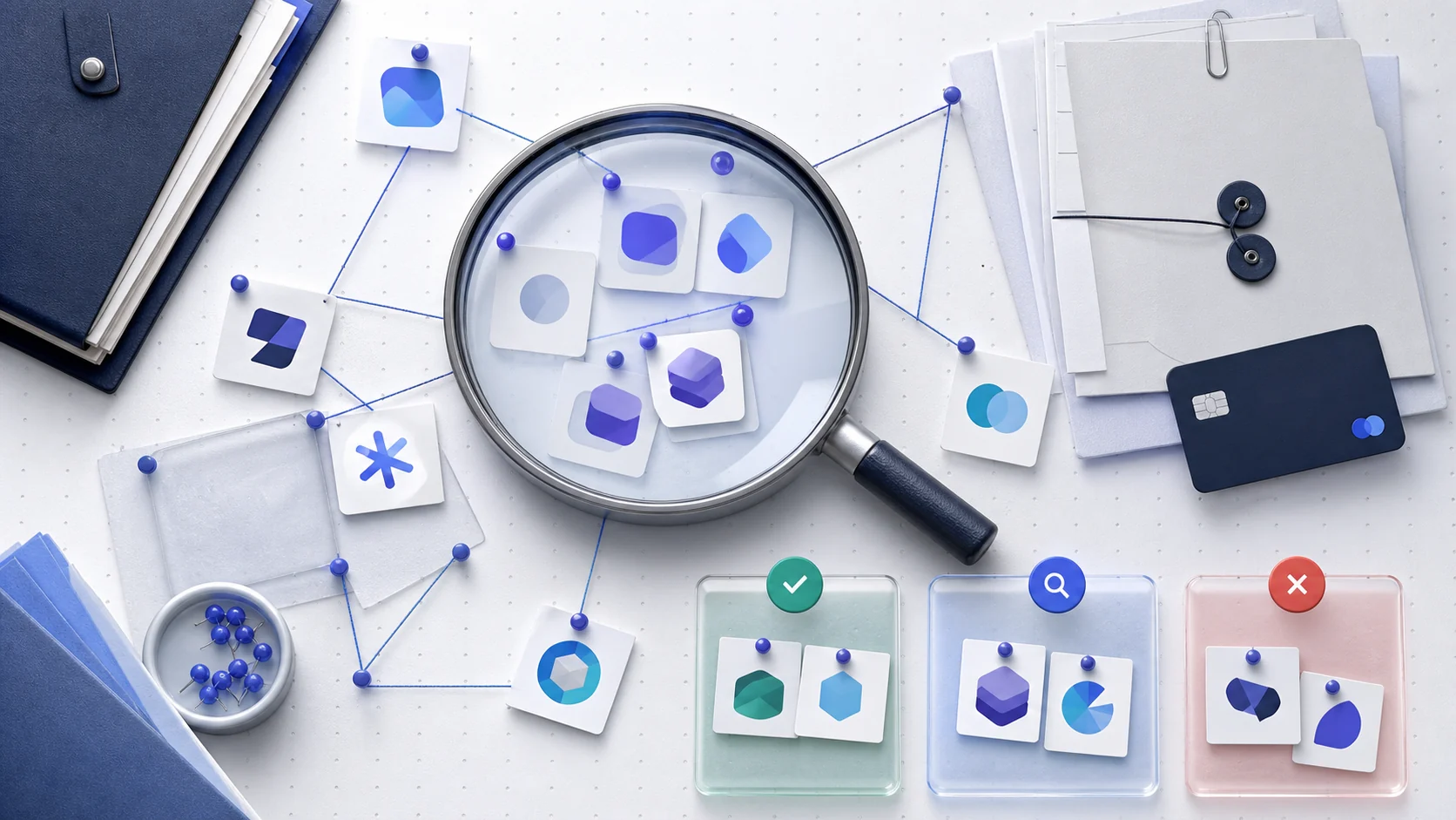 A forensic workbench sorting software, contracts, and payment evidence
