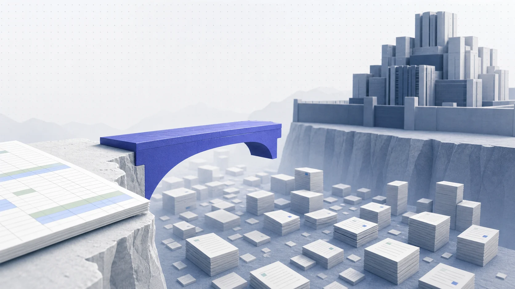 A bridge gap between a spreadsheet and an enterprise software fortress